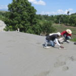 Smoothing out concrete roof